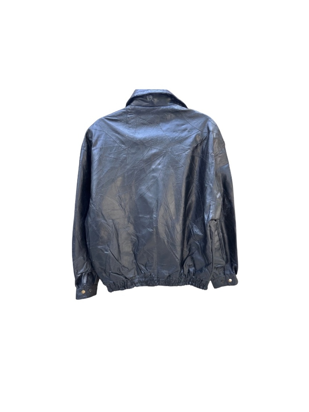 Genuine leather jacket with patchwork designs - Picture 2 of 5
